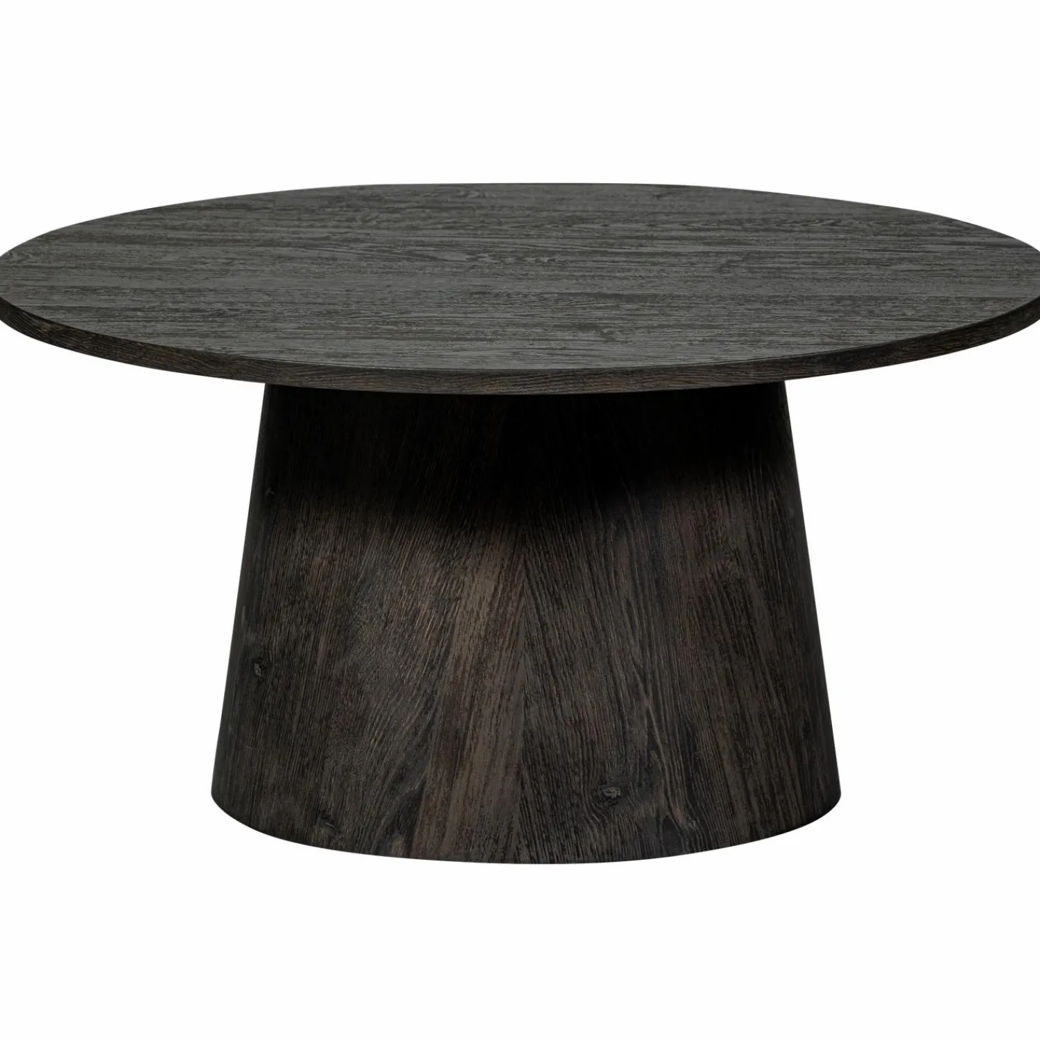 Discount WOOOD Maan salontafel mdf donkerbruin 40xø80 cm