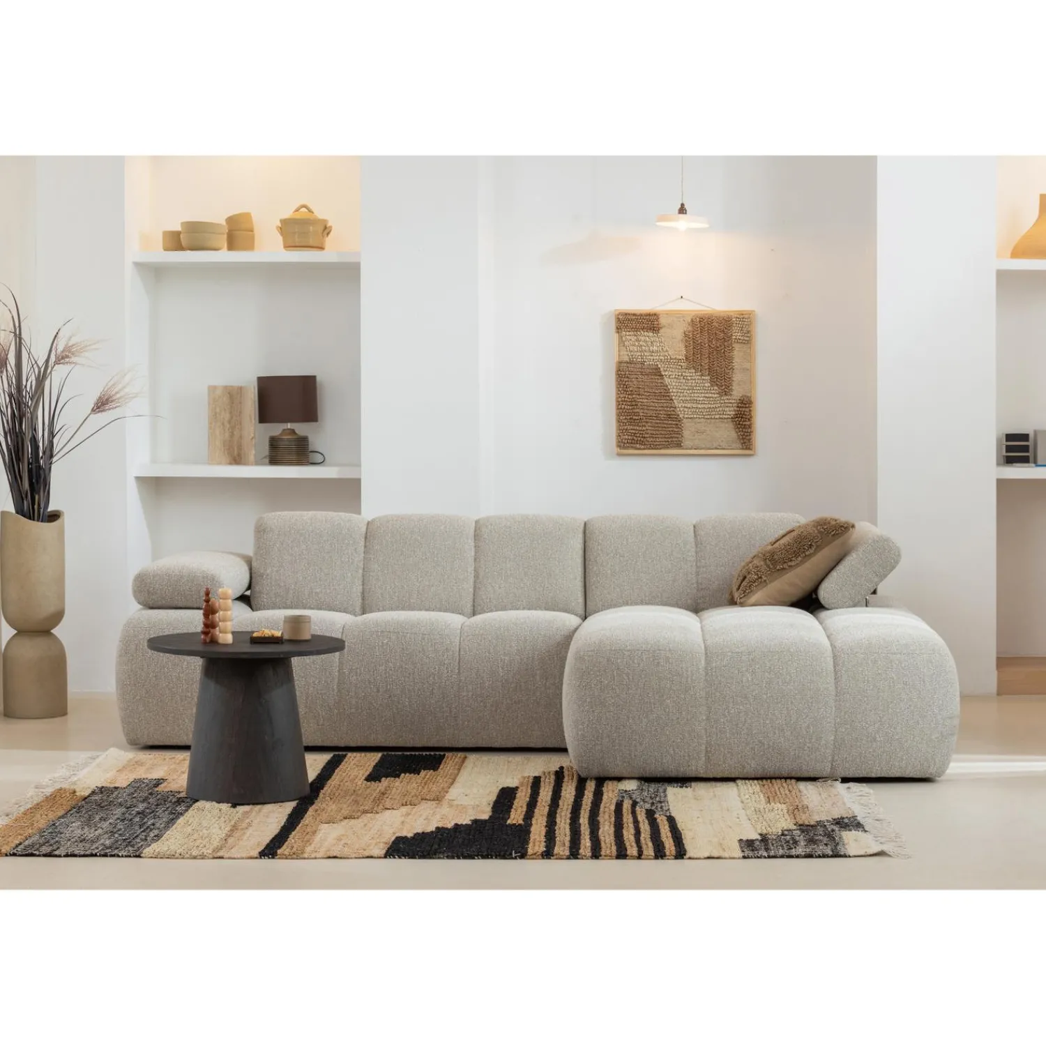 Discount WOOOD Maan salontafel mdf donkerbruin 40xø80 cm