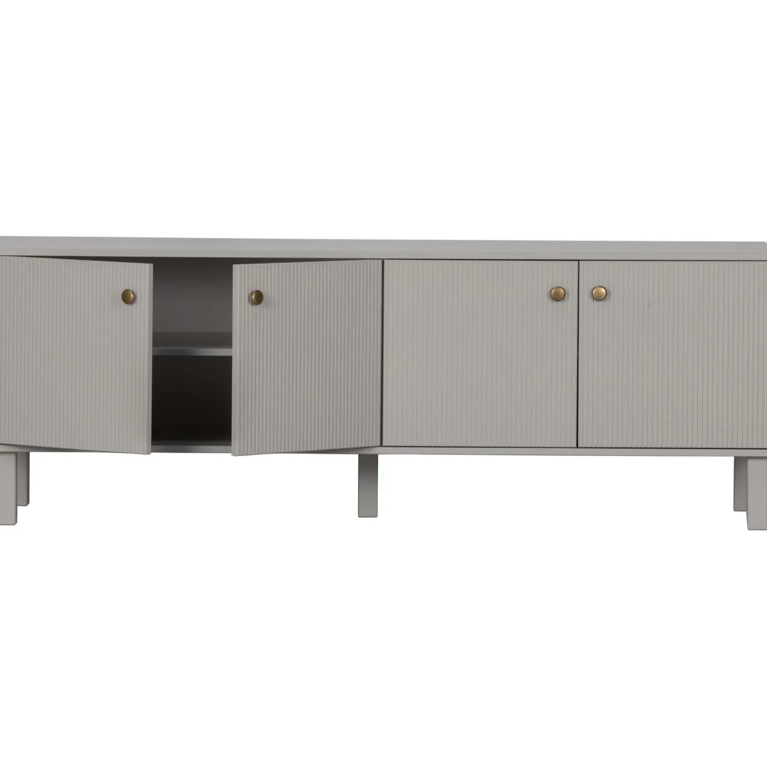 Outlet WOOOD Madu tv meubel grenen wolkengrijs