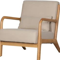 Online WOOOD Mark fauteuil geweven stof Naturel