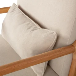 Online WOOOD Mark fauteuil geweven stof Naturel