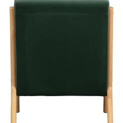 Hot WOOOD Mark fauteuil velvet fles Groen