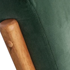 Hot WOOOD Mark fauteuil velvet fles Groen