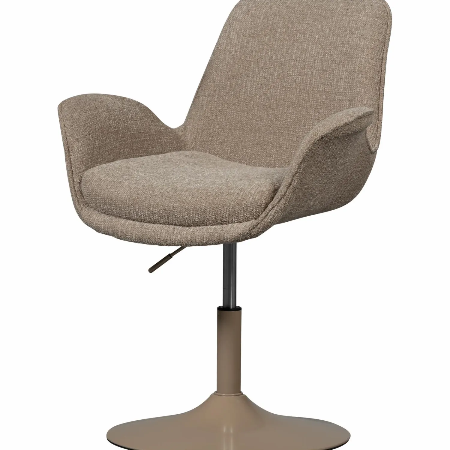 Discount WOOOD Marten in hoogte verstelbare eetkamerstoel zand