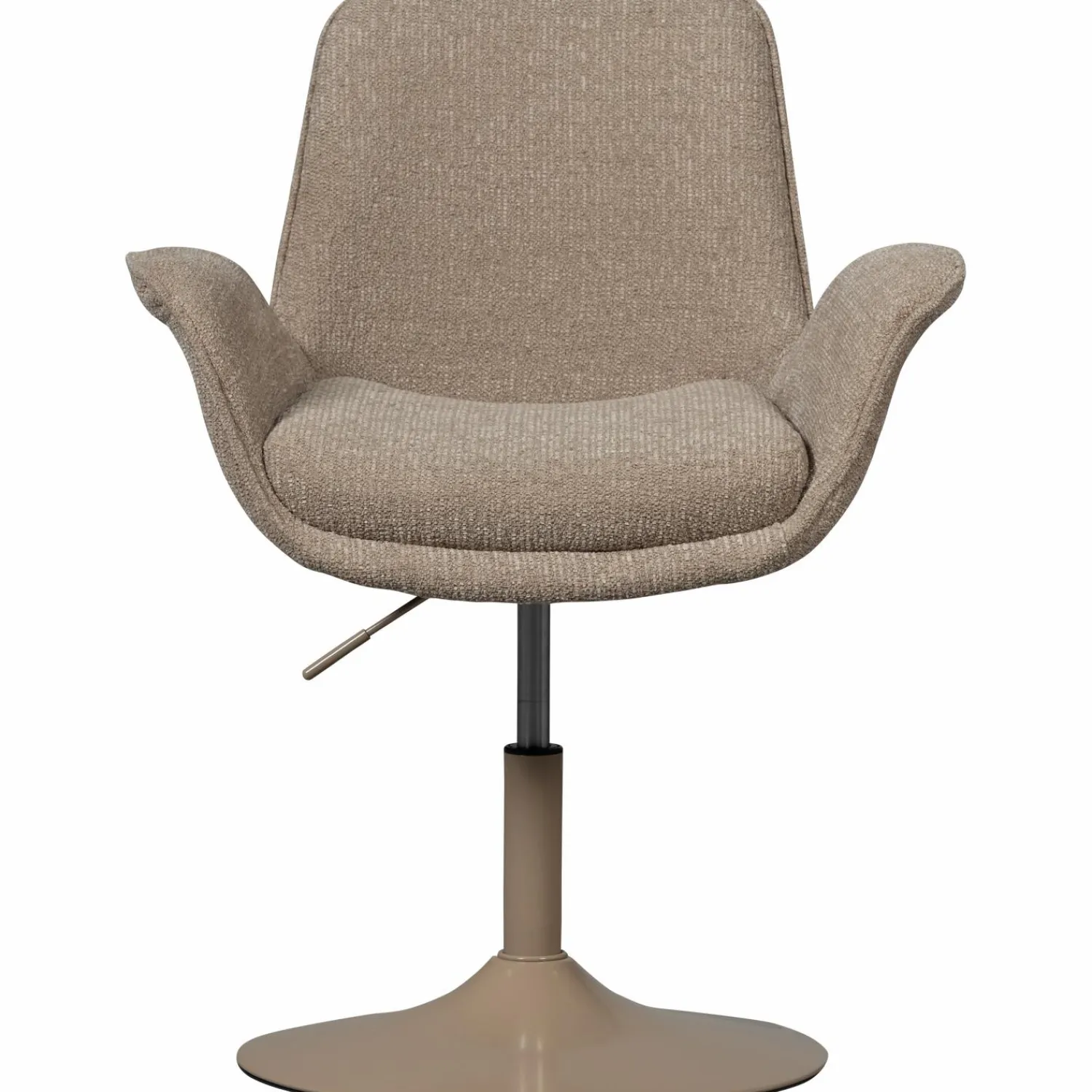 Discount WOOOD Marten in hoogte verstelbare eetkamerstoel zand