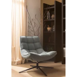 Sale WOOOD Maudi draaifauteuil Blauwe steen