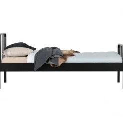 Best WOOOD Mees bed metaal zwart 90x200 cm
