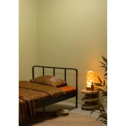 Online WOOOD Mees bed twijfelaar metaal zwart 120x200 cm