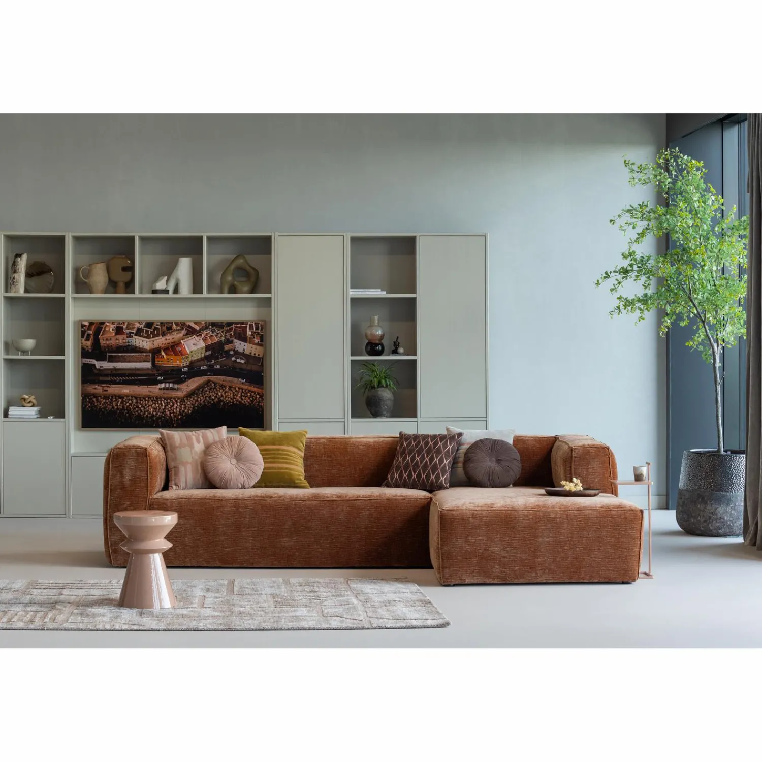 WOOOD Meggy smalle opbergkast 55 cm grenen dust