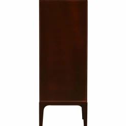 Discount WOOOD Merge ladekast 6 lades hout bruin/rood