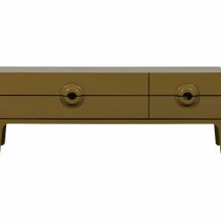 Outlet WOOOD Merge tv meubel hout Honinggeel