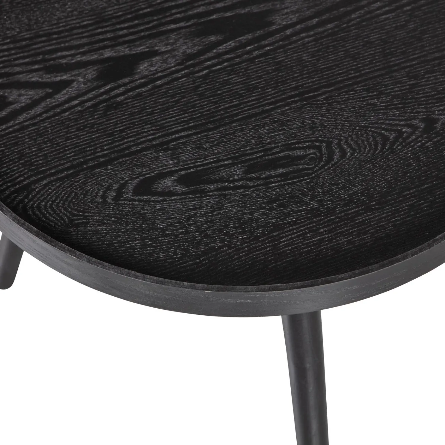 Hot WOOOD Mesa bijzettafel M hout 45xø45 Zwart