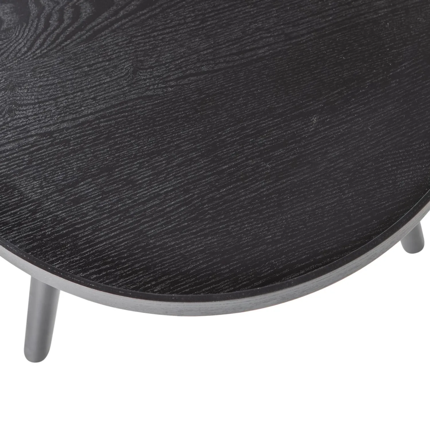 Hot WOOOD Mesa bijzettafel M hout 45xø45 Zwart