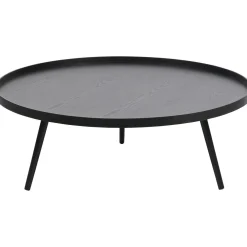 Online WOOOD Mesa bijzettafel XXL hout zwart 36xø100
