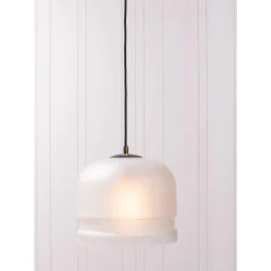 Hot WOOOD Micah hanglamp glas off white