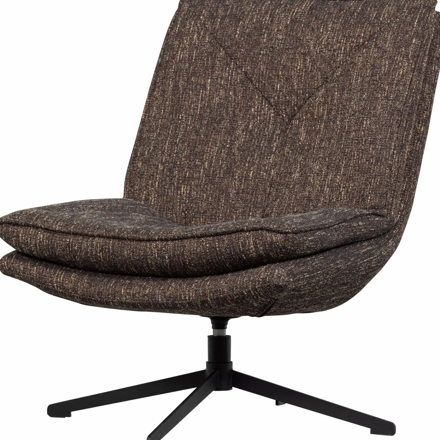 Hot WOOOD Milaro draaifauteuil melange Bruin