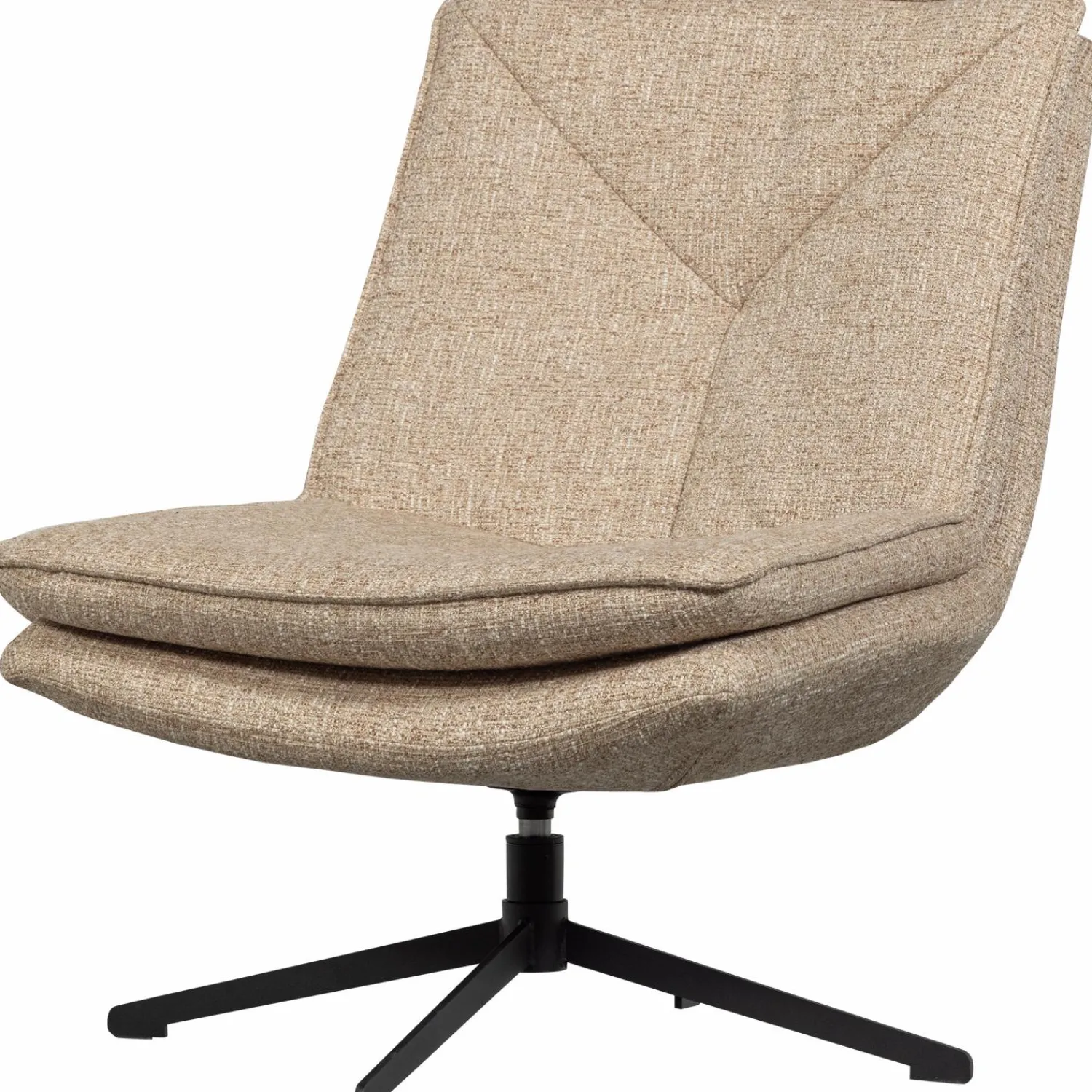 Outlet WOOOD Milaro draaifauteuil melange Naturel