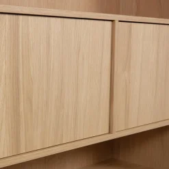 WOOOD Modulair bovenkast 110 cm eiken naturel mat