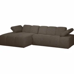 Clearance WOOOD Mojo chaise longue bank links bouclé Bruin melange
