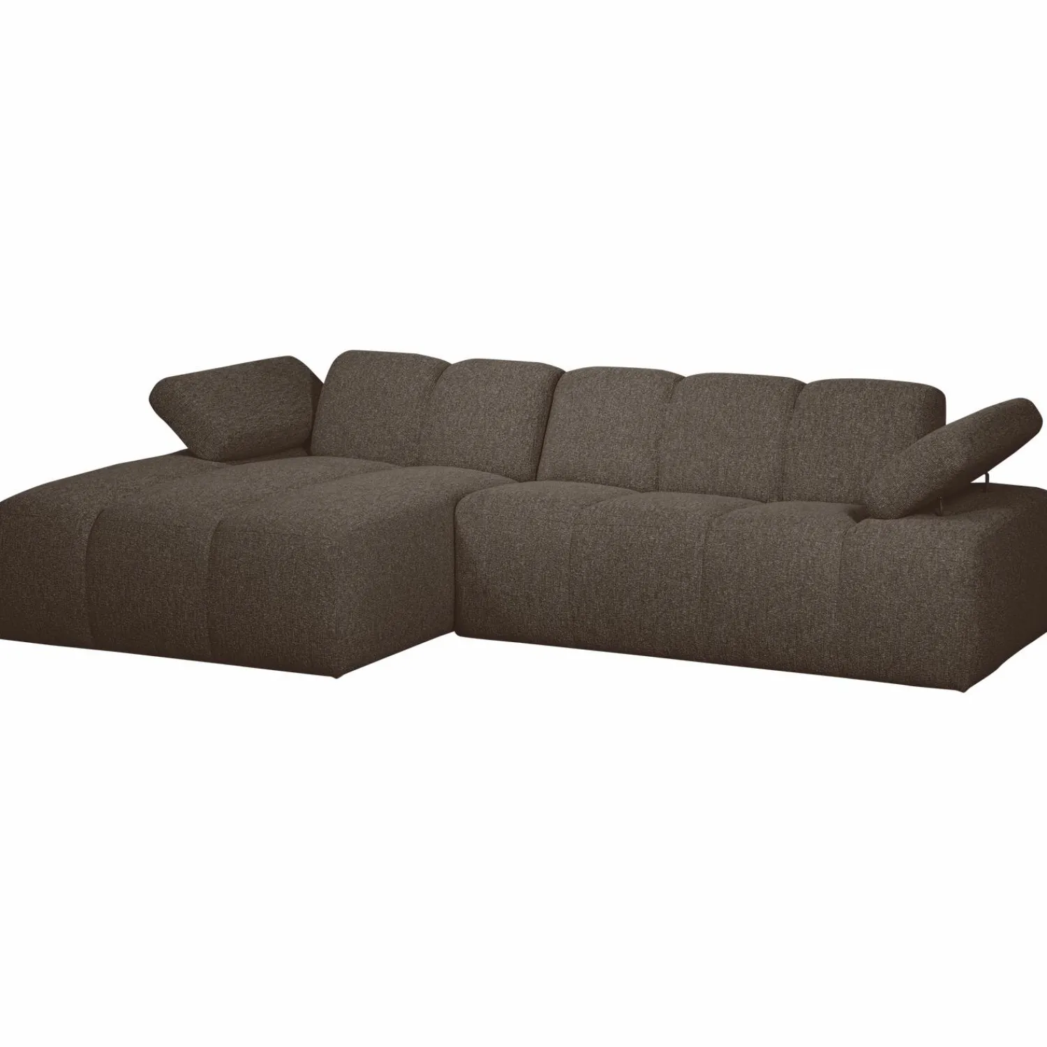 Clearance WOOOD Mojo chaise longue bank links bouclé Bruin melange