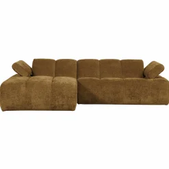 WOOOD Mojo chaise longue bank links ribstof Honinggeel