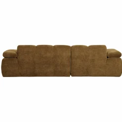 WOOOD Mojo chaise longue bank links ribstof Honinggeel