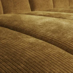 WOOOD Mojo chaise longue bank links ribstof Honinggeel