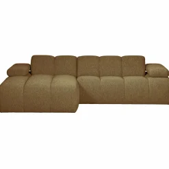 Online WOOOD Mojo chaise longue bank links bouclé Geel/bruin melange