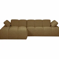Online WOOOD Mojo chaise longue bank links bouclé Geel/bruin melange