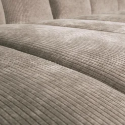 Hot WOOOD Mojo chaise longue bank links ribstof donker zand Donkerzand