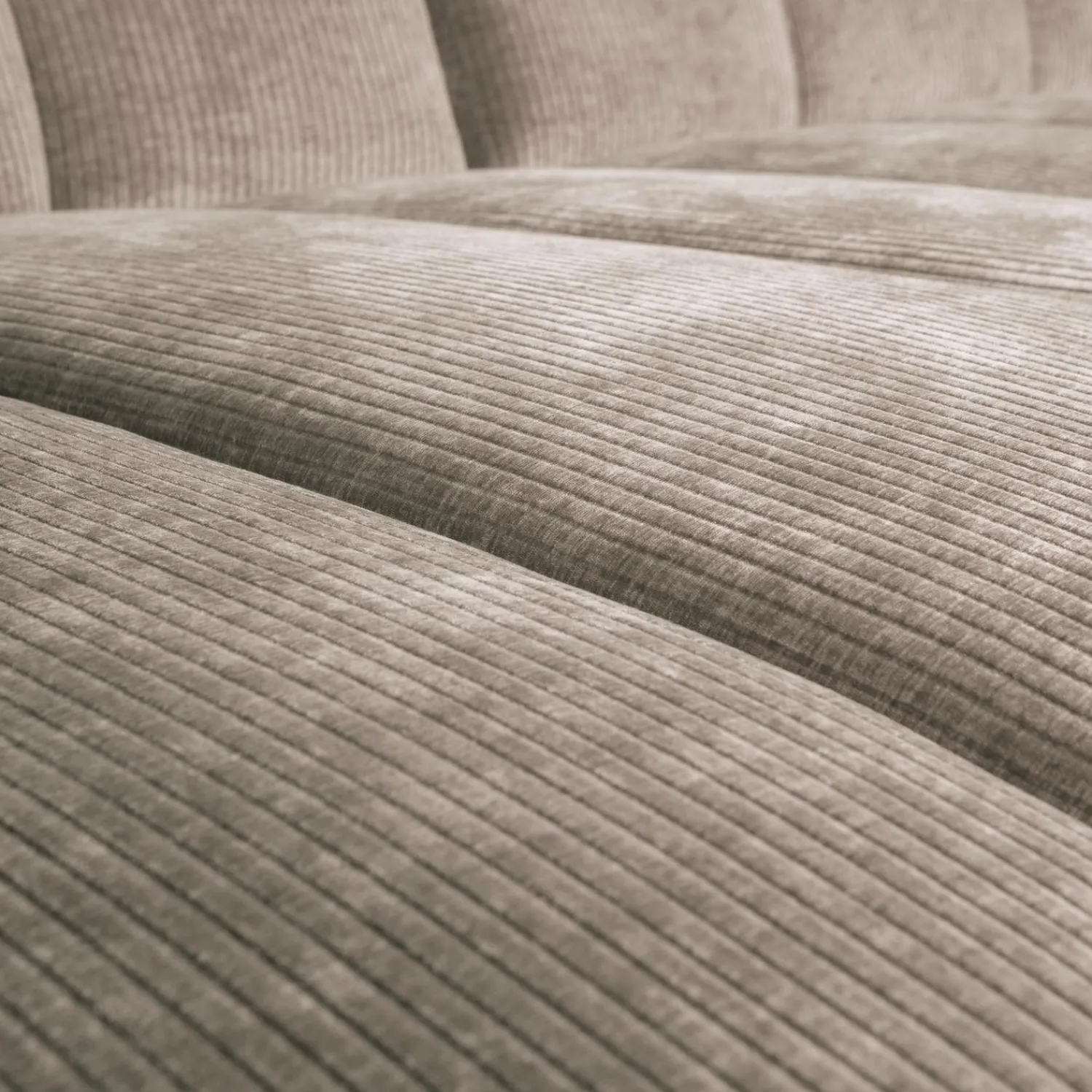 Hot WOOOD Mojo chaise longue bank links ribstof donker zand Donkerzand