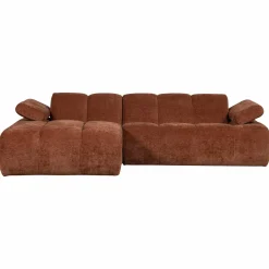 Best WOOOD Mojo chaise longue bank links ribstof Roestbruin