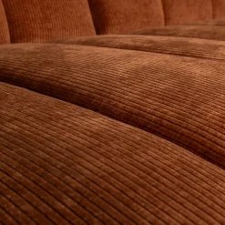 Best WOOOD Mojo chaise longue bank links ribstof Roestbruin