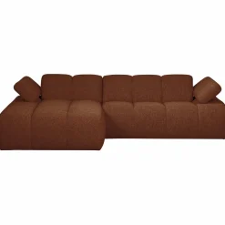 Sale WOOOD Mojo chaise longue bank links bouclé Roestbruin melange
