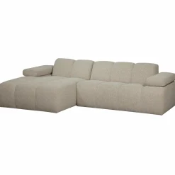 New WOOOD Mojo chaise longue bank links bouclé Beige melange
