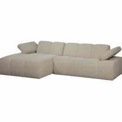 New WOOOD Mojo chaise longue bank links bouclé Beige melange