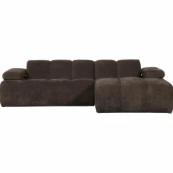 Discount WOOOD Mojo chaise longue bank rechts ribstof Bruin