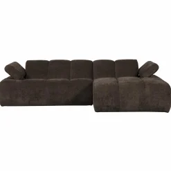 Discount WOOOD Mojo chaise longue bank rechts ribstof Bruin