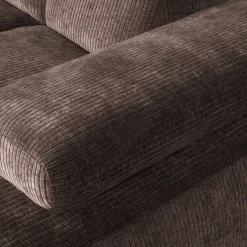 Discount WOOOD Mojo chaise longue bank rechts ribstof Bruin