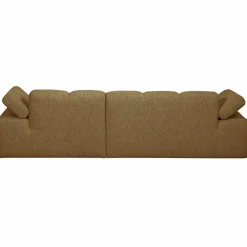 Sale WOOOD Mojo chaise longue bank rechts bouclé geel bruin melange Geel/bruin melange