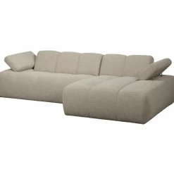 Hot WOOOD Mojo chaise longue bank rechts bouclé Beige melange