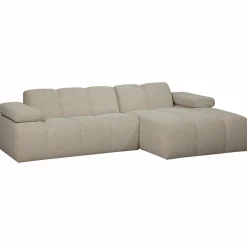 Hot WOOOD Mojo chaise longue bank rechts bouclé Beige melange