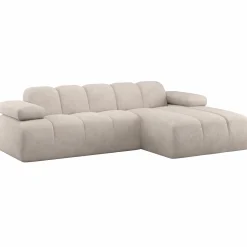 Discount WOOOD Mojo chaise longue bank rechts ribstof ecru