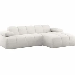 Best WOOOD Mojo chaise longue bank rechts wollig Ecru