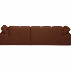 New WOOOD Mojo chaise longue bank rechts bouclé Roestbruin melange