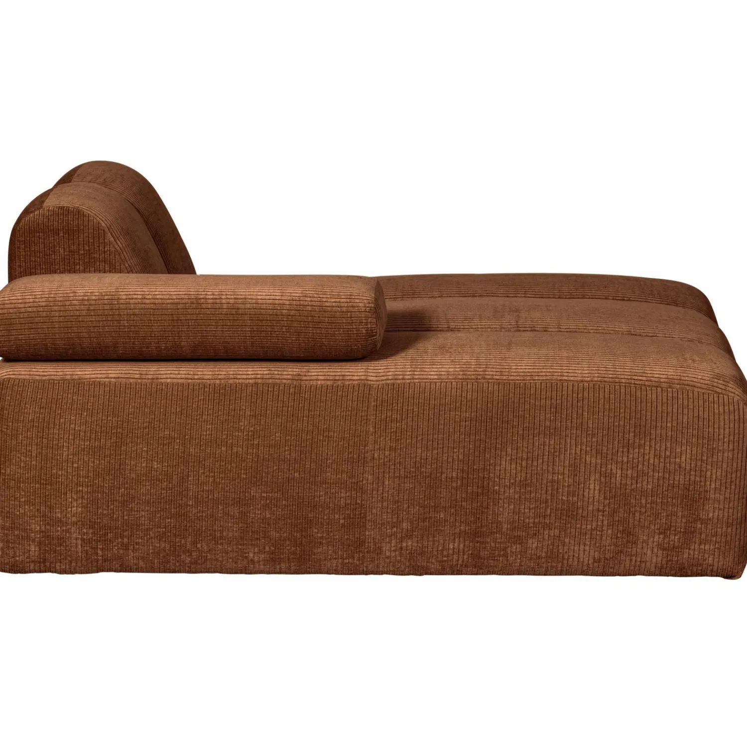 New WOOOD Mojo chaise longue element links ribstof Roestbruin
