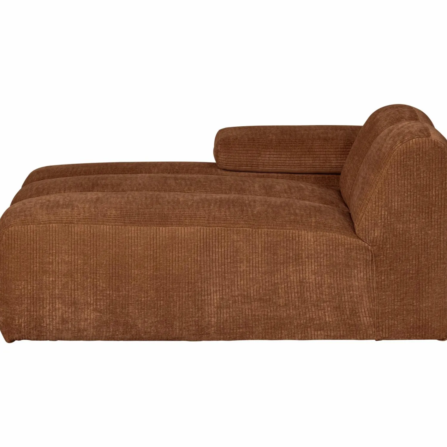New WOOOD Mojo chaise longue element links ribstof Roestbruin
