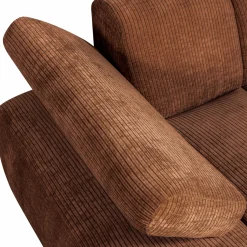 New WOOOD Mojo chaise longue element links ribstof Roestbruin