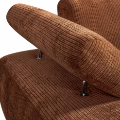 New WOOOD Mojo chaise longue element links ribstof Roestbruin