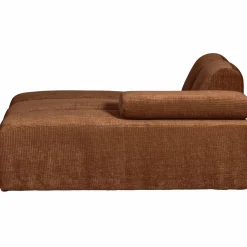 Online WOOOD Mojo chaise longue element rechts ribstof Roestbruin